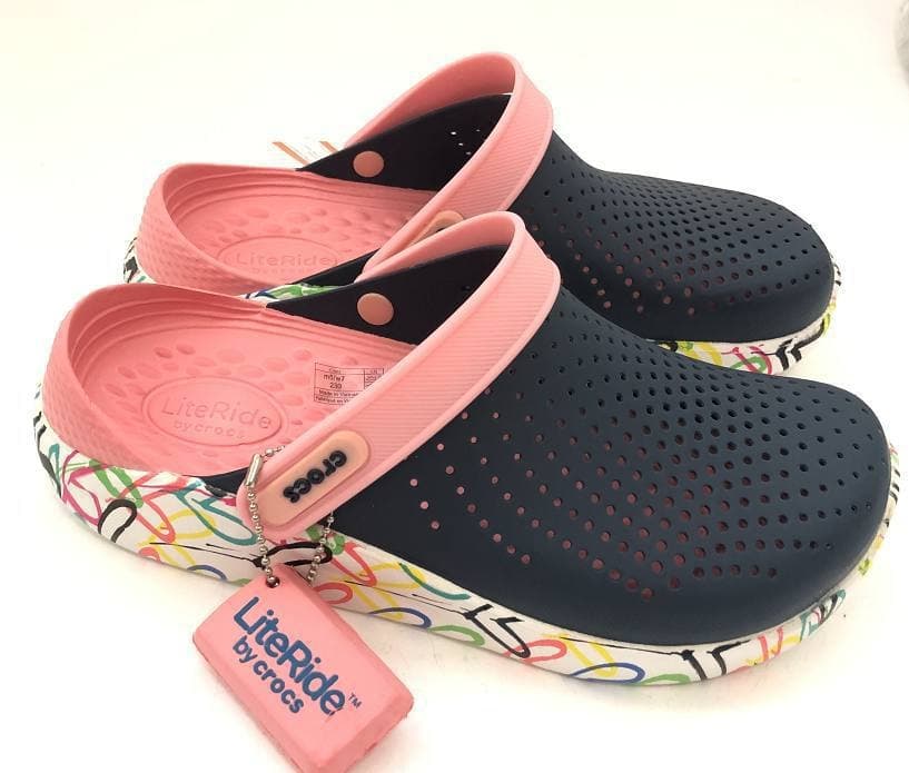 Crocs siniy, naqshli J